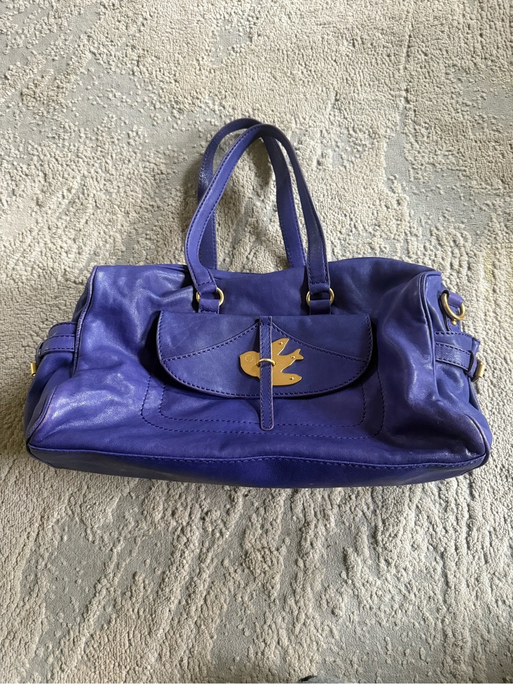 Marc by Marc Jacobs Petal to the Metal Benny Satchel purple leather bag